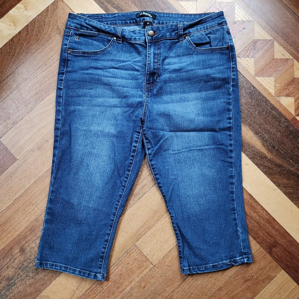 D. Jeans Cropped Pedal Pusher Jeans Size 14